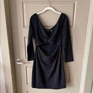 Dress the Population Black Long Sleeve Dress